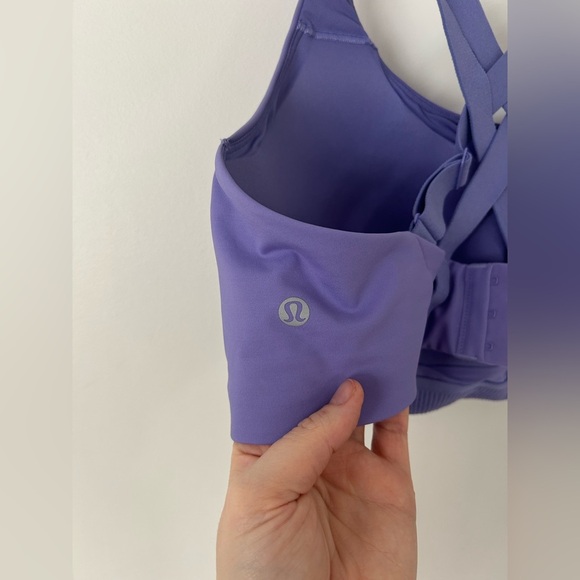 NWOT Lululemon Sports Bra Size 38D Purple Energy Bra High Support - Picture 8 of 8